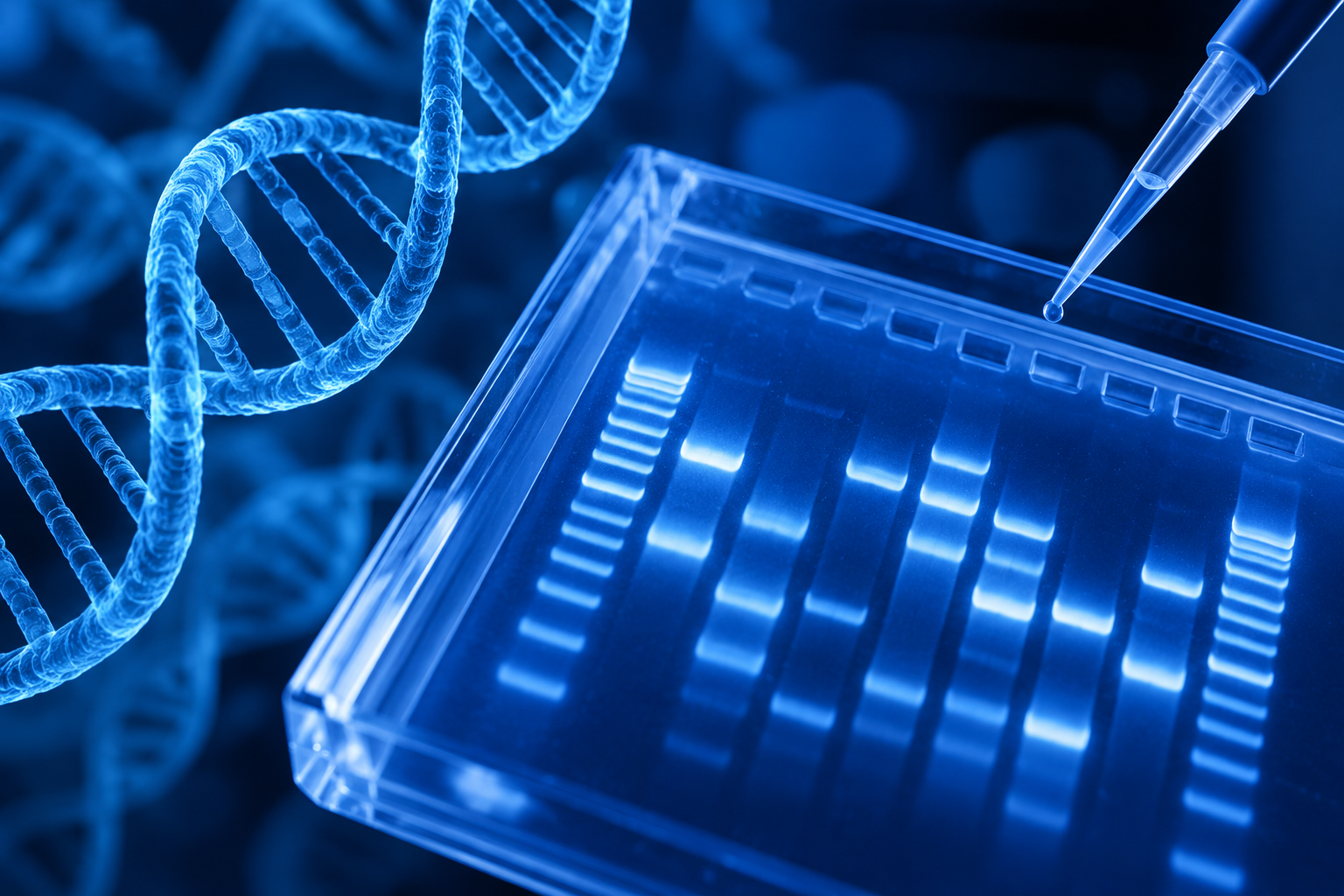 Molecular biology gel documentation in the laboratory